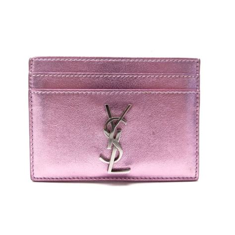 porte carte ysl rose